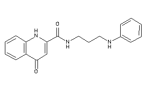 N-(3-anilinopropyl)-4-keto-1H-quinoline-2-carboxamide