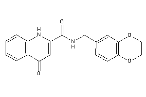 N-(2,3-dihydro-1,4-benzodioxin-6-ylmethyl)-4-keto-1H-quinoline-2-carboxamide