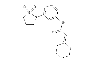 2-cyclohexylidene-N-[3-(1,1-diketo-1,2-thiazolidin-2-yl)phenyl]acetamide