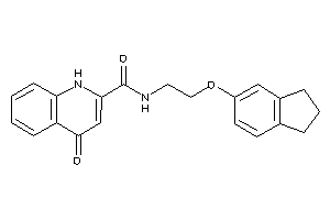 N-(2-indan-5-yloxyethyl)-4-keto-1H-quinoline-2-carboxamide