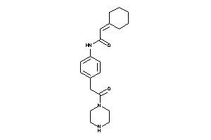 2-cyclohexylidene-N-[4-(2-keto-2-piperazino-ethyl)phenyl]acetamide