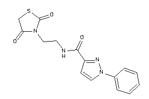 N-[2-(2,4-diketothiazolidin-3-yl)ethyl]-1-phenyl-pyrazole-3-carboxamide