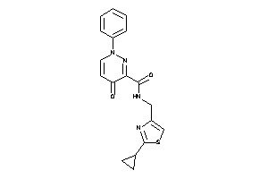 N-[(2-cyclopropylthiazol-4-yl)methyl]-4-keto-1-phenyl-pyridazine-3-carboxamide