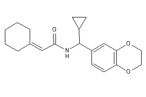 2-cyclohexylidene-N-[cyclopropyl(2,3-dihydro-1,4-benzodioxin-6-yl)methyl]acetamide