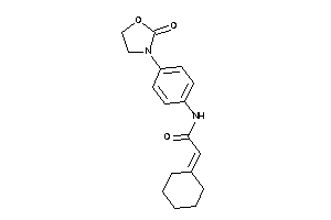 2-cyclohexylidene-N-[4-(2-ketooxazolidin-3-yl)phenyl]acetamide