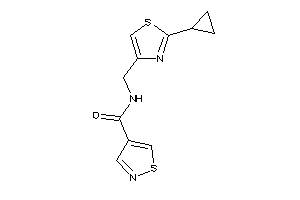 N-[(2-cyclopropylthiazol-4-yl)methyl]isothiazole-4-carboxamide