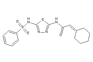 N-[5-(benzenesulfonamido)-1,3,4-thiadiazol-2-yl]-2-cyclohexylidene-acetamide