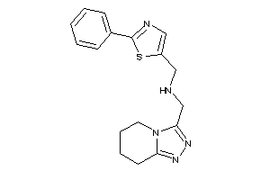 (2-phenylthiazol-5-yl)methyl-(5,6,7,8-tetrahydro-[1,2,4]triazolo[4,3-a]pyridin-3-ylmethyl)amine