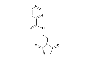 N-[2-(2,4-diketothiazolidin-3-yl)ethyl]pyrimidine-4-carboxamide