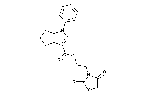 N-[2-(2,4-diketothiazolidin-3-yl)ethyl]-1-phenyl-5,6-dihydro-4H-cyclopenta[c]pyrazole-3-carboxamide