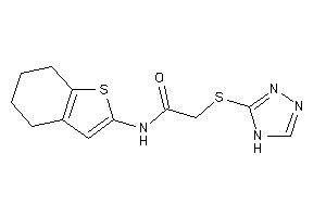 N-(4,5,6,7-tetrahydrobenzothiophen-2-yl)-2-(4H-1,2,4-triazol-3-ylthio)acetamide