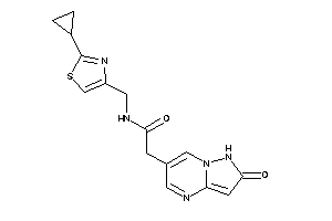 N-[(2-cyclopropylthiazol-4-yl)methyl]-2-(2-keto-1H-pyrazolo[1,5-a]pyrimidin-6-yl)acetamide