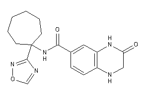 3-keto-N-[1-(1,2,4-oxadiazol-3-yl)cycloheptyl]-2,4-dihydro-1H-quinoxaline-6-carboxamide