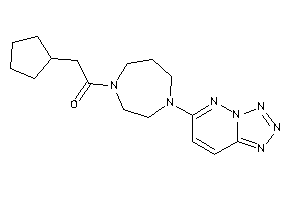 2-cyclopentyl-1-[4-(tetrazolo[5,1-f]pyridazin-6-yl)-1,4-diazepan-1-yl]ethanone