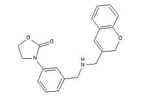 3-[3-[(2H-chromen-3-ylmethylamino)methyl]phenyl]oxazolidin-2-one