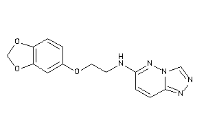 2-(1,3-benzodioxol-5-yloxy)ethyl-([1,2,4]triazolo[3,4-f]pyridazin-6-yl)amine