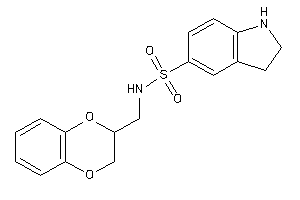 N-(2,3-dihydro-1,4-benzodioxin-3-ylmethyl)indoline-5-sulfonamide