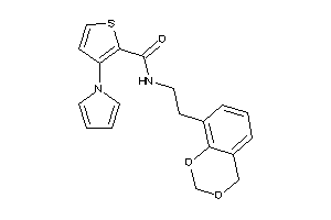 N-[2-(4H-1,3-benzodioxin-8-yl)ethyl]-3-pyrrol-1-yl-thiophene-2-carboxamide