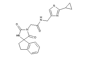 N-[(2-cyclopropylthiazol-4-yl)methyl]-2-(2,5-diketospiro[imidazolidine-4,1'-indane]-1-yl)acetamide