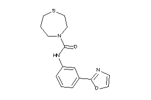 N-(3-oxazol-2-ylphenyl)-1,4-thiazepane-4-carboxamide