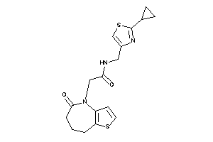 N-[(2-cyclopropylthiazol-4-yl)methyl]-2-(5-keto-7,8-dihydro-6H-thieno[3,2-b]azepin-4-yl)acetamide