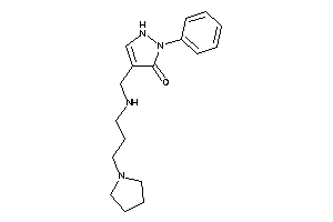 2-phenyl-4-[(3-pyrrolidinopropylamino)methyl]-3-pyrazolin-3-one