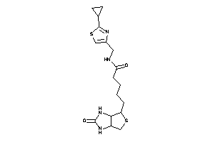 N-[(2-cyclopropylthiazol-4-yl)methyl]-5-(2-keto-1,3,3a,4,6,6a-hexahydrothieno[3,4-d]imidazol-4-yl)valeramide