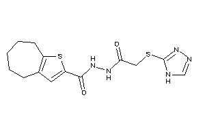 N'-[2-(4H-1,2,4-triazol-3-ylthio)acetyl]-5,6,7,8-tetrahydro-4H-cyclohepta[b]thiophene-2-carbohydrazide