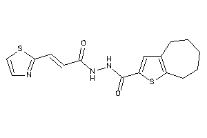 N'-(3-thiazol-2-ylacryloyl)-5,6,7,8-tetrahydro-4H-cyclohepta[b]thiophene-2-carbohydrazide