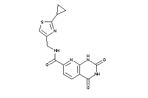 N-[(2-cyclopropylthiazol-4-yl)methyl]-2,4-diketo-1H-pyrido[2,3-d]pyrimidine-7-carboxamide