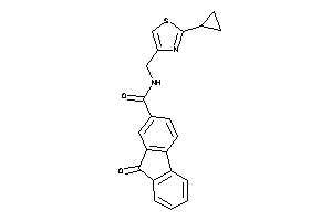 N-[(2-cyclopropylthiazol-4-yl)methyl]-9-keto-fluorene-2-carboxamide