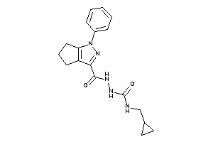 1-(cyclopropylmethyl)-3-[(1-phenyl-5,6-dihydro-4H-cyclopenta[c]pyrazole-3-carbonyl)amino]urea