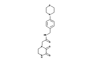 2-(2,3-diketopiperazino)-N-(4-morpholinobenzyl)acetamide