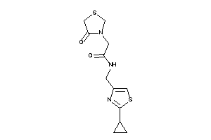 N-[(2-cyclopropylthiazol-4-yl)methyl]-2-(4-ketothiazolidin-3-yl)acetamide