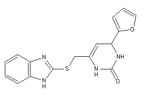 6-[(1H-benzimidazol-2-ylthio)methyl]-4-(2-furyl)-3,4-dihydro-1H-pyrimidin-2-one