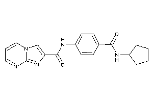 N-[4-(cyclopentylcarbamoyl)phenyl]imidazo[1,2-a]pyrimidine-2-carboxamide