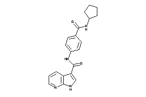 N-[4-(cyclopentylcarbamoyl)phenyl]-1H-pyrrolo[2,3-b]pyridine-3-carboxamide