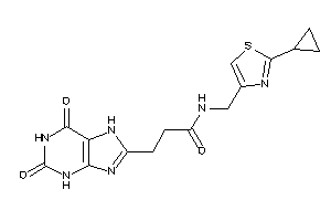 N-[(2-cyclopropylthiazol-4-yl)methyl]-3-(2,6-diketo-3,7-dihydropurin-8-yl)propionamide