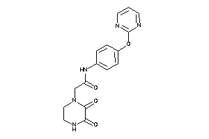 2-(2,3-diketopiperazino)-N-[4-(2-pyrimidyloxy)phenyl]acetamide