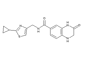 N-[(2-cyclopropylthiazol-4-yl)methyl]-3-keto-2,4-dihydro-1H-quinoxaline-6-carboxamide