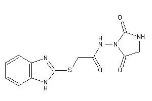 2-(1H-benzimidazol-2-ylthio)-N-(2,5-diketoimidazolidin-1-yl)acetamide