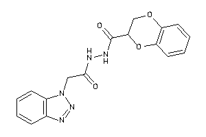 N'-[2-(benzotriazol-1-yl)acetyl]-2,3-dihydro-1,4-benzodioxine-3-carbohydrazide