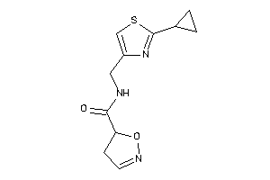 N-[(2-cyclopropylthiazol-4-yl)methyl]-2-isoxazoline-5-carboxamide