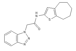 2-(benzotriazol-1-yl)-N-(5,6,7,8-tetrahydro-4H-cyclohepta[b]thiophen-2-yl)acetamide