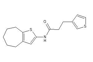 N-(5,6,7,8-tetrahydro-4H-cyclohepta[b]thiophen-2-yl)-3-(3-thienyl)propionamide