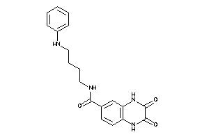 Image of N-(4-anilinobutyl)-2,3-diketo-1,4-dihydroquinoxaline-6-carboxamide