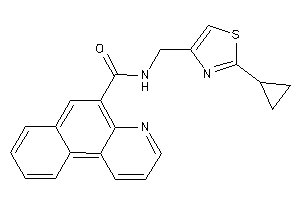 N-[(2-cyclopropylthiazol-4-yl)methyl]benzo[f]quinoline-5-carboxamide