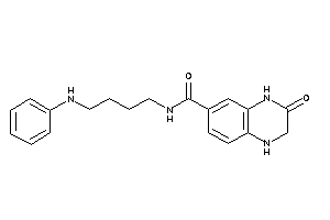 N-(4-anilinobutyl)-3-keto-2,4-dihydro-1H-quinoxaline-6-carboxamide