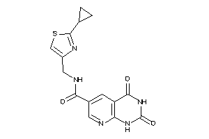 N-[(2-cyclopropylthiazol-4-yl)methyl]-2,4-diketo-1H-pyrido[2,3-d]pyrimidine-6-carboxamide