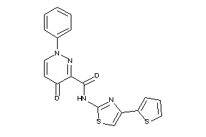 4-keto-1-phenyl-N-[4-(2-thienyl)thiazol-2-yl]pyridazine-3-carboxamide